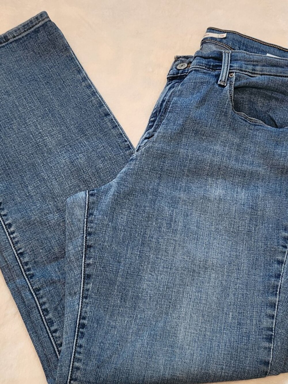 Levi's Size 16 Light Wash 505 Straight Jeans